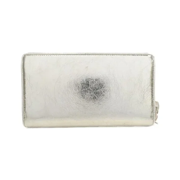 Balenciaga Paper Wallet Leather Silver - Picture 2 of 9